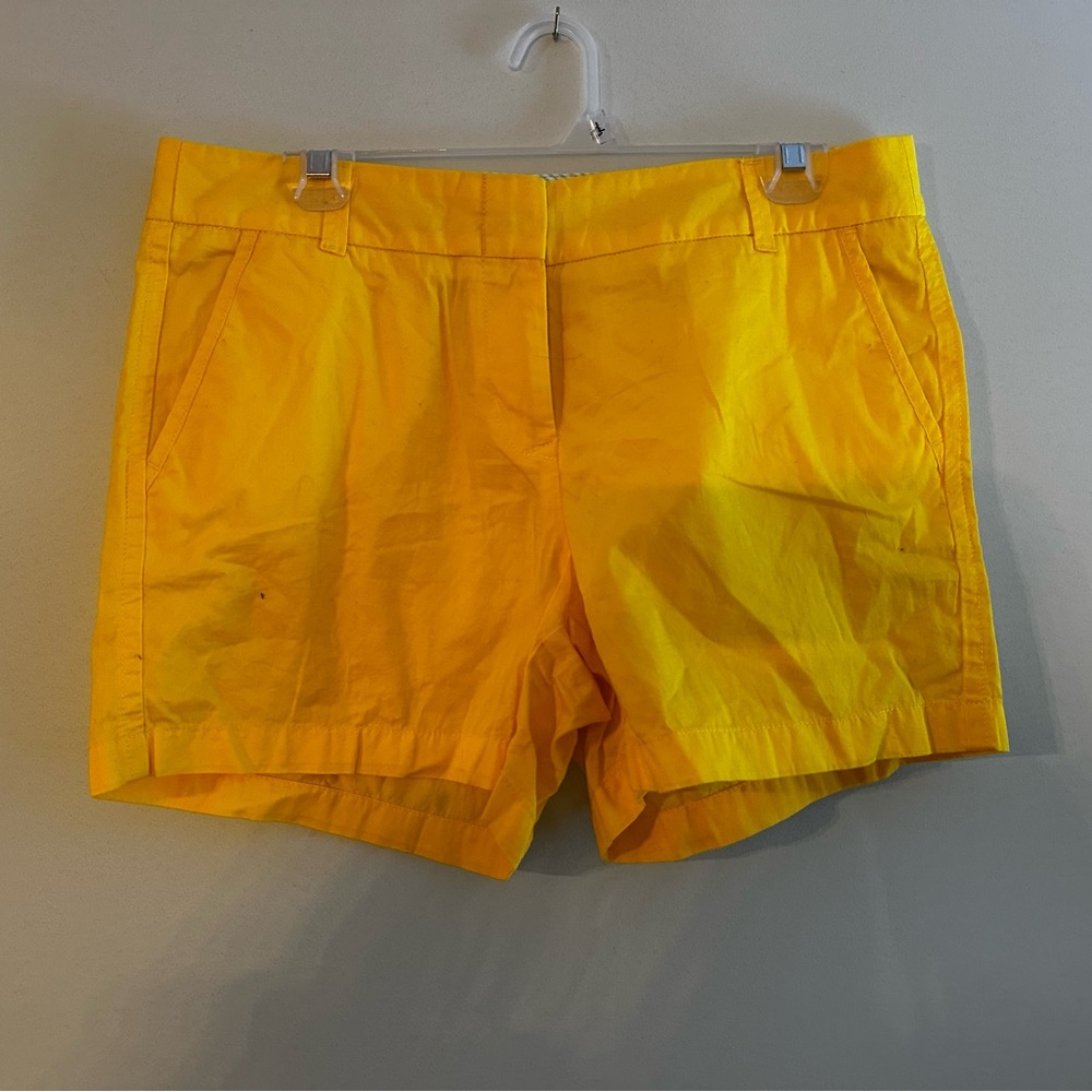 J Crew yellow shorts